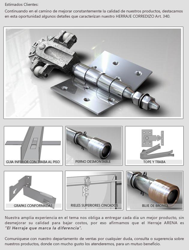 InfoArena Nº 16 - Actualización del herraje del portón corredizo